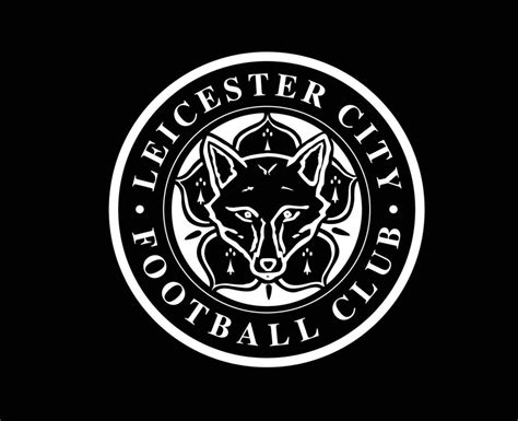 leicester city logo black design